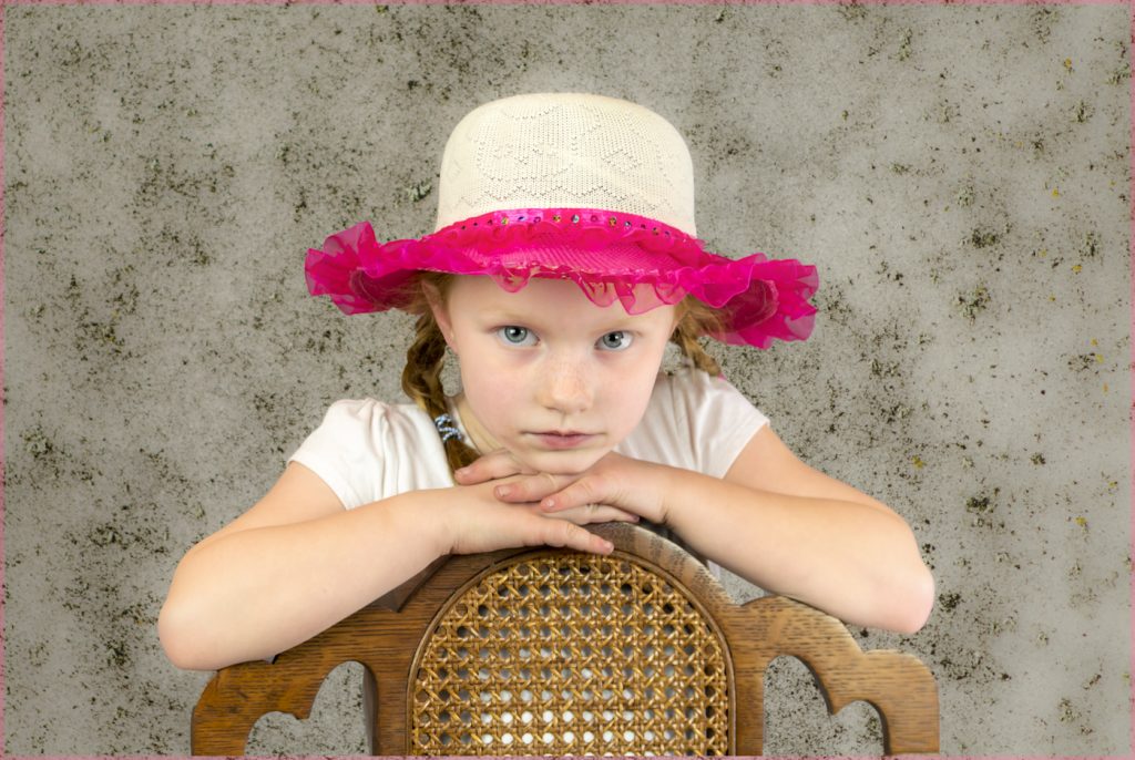 Girl In Pink Hat - Barbara Tricaricoricarico